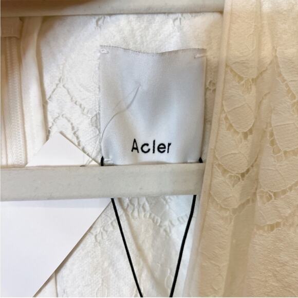 Acler Ivory Lace Long Sleeve Dress - Picture 6 of 15